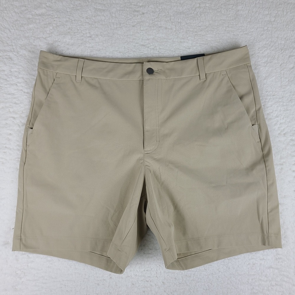 VRST Shorts Mens 40 Beige‎ 7" Inseam Casual Stretch Performance Golf NWT NEW